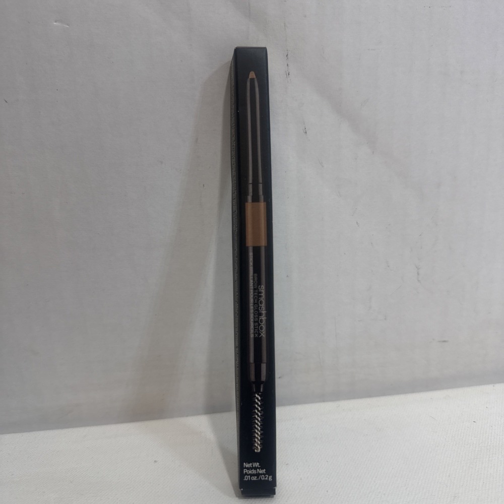 Smashbox "Taupe" Brow Tech Gloss Stick Matte Pencil Brush Full Size New in Box